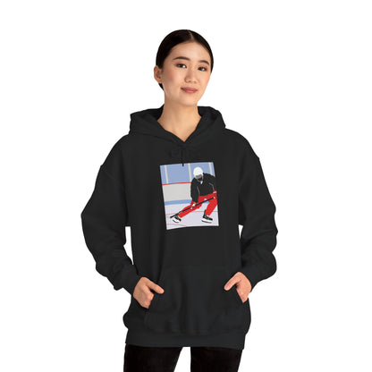 Illustrated Hockey Player Hoodie