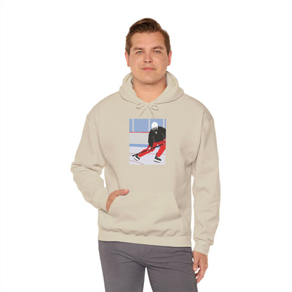 Illustrated Hockey Player Hoodie