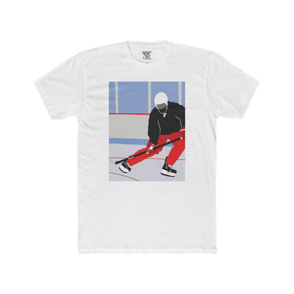 llustrated Hockey Player Graphic Tee