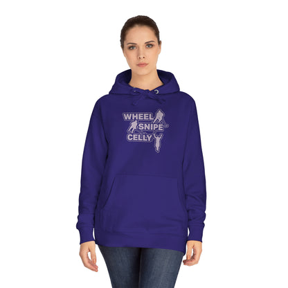 Wheel, Snipe, Celly Fleece Hoodie