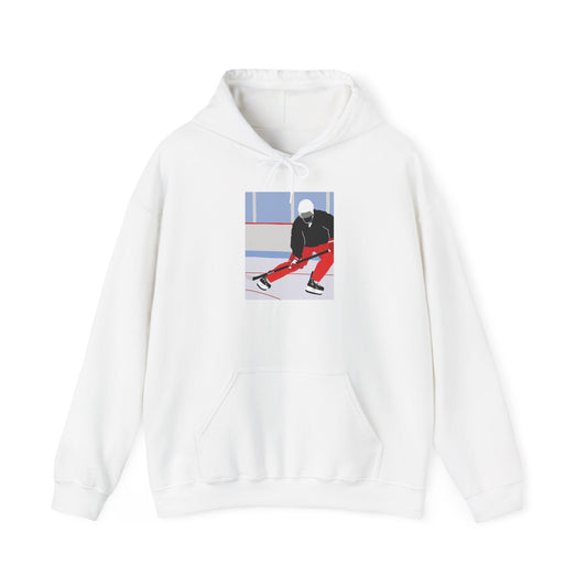 Illustrated Hockey Player Hoodie