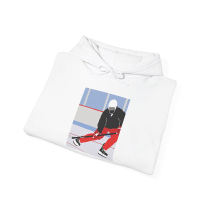 Illustrated Hockey Player Hoodie
