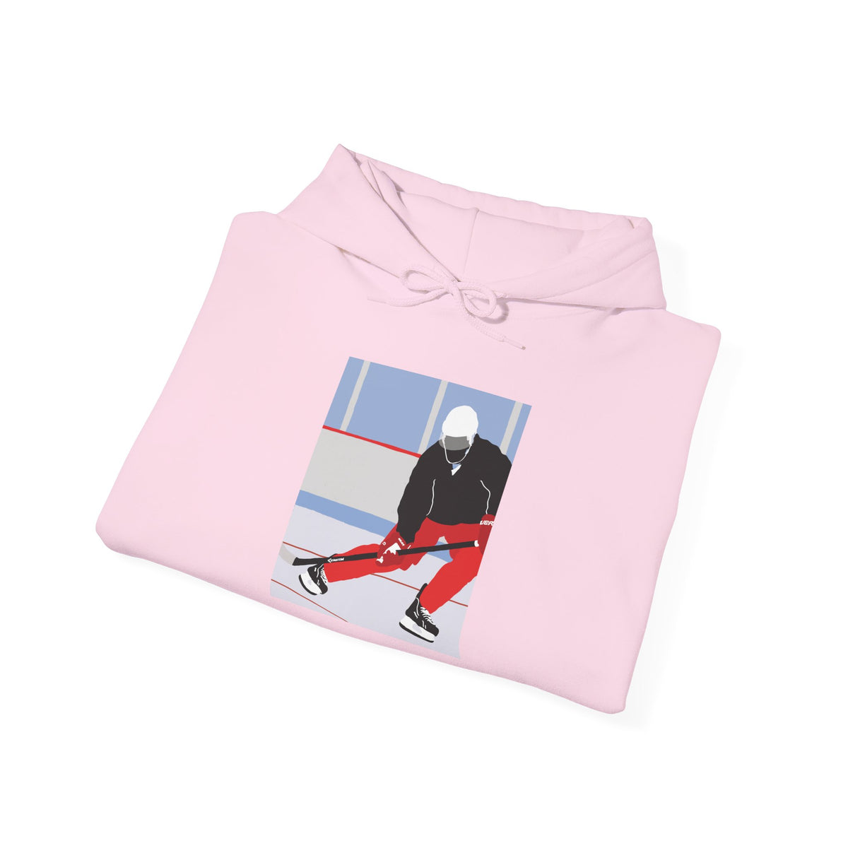 Illustrated Hockey Player Hoodie