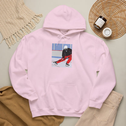 Illustrated Hockey Player Hoodie