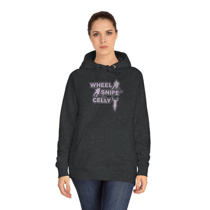 Wheel, Snipe, Celly Fleece Hoodie