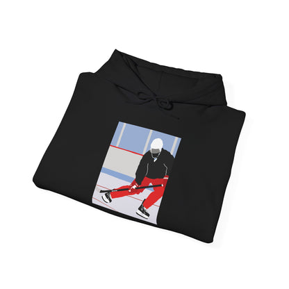 Illustrated Hockey Player Hoodie