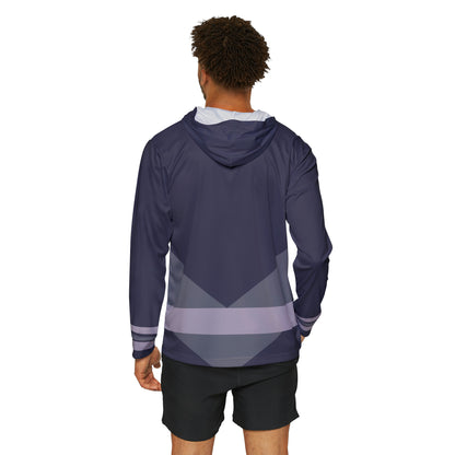 Back view of the Substantial Hockey Warm Up Hoodie on a male subject