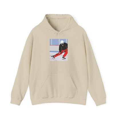 Illustrated Hockey Player Hoodie