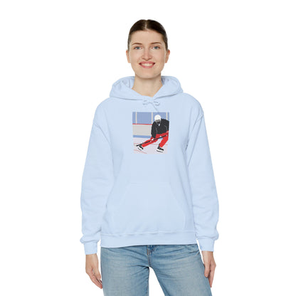 Illustrated Hockey Player Hoodie