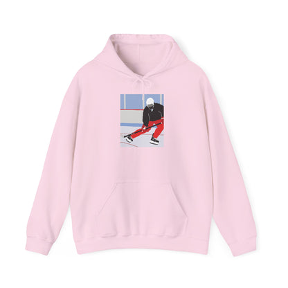 Illustrated Hockey Player Hoodie