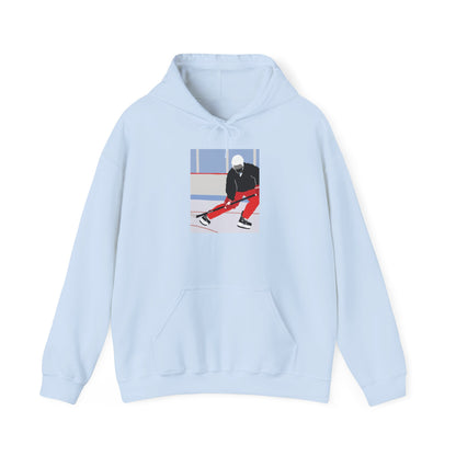 Illustrated Hockey Player Hoodie