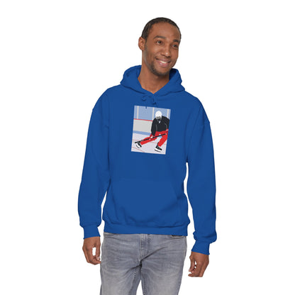 Illustrated Hockey Player Hoodie