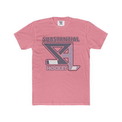 Pink Substantial Hockey logo t-shirt mock up